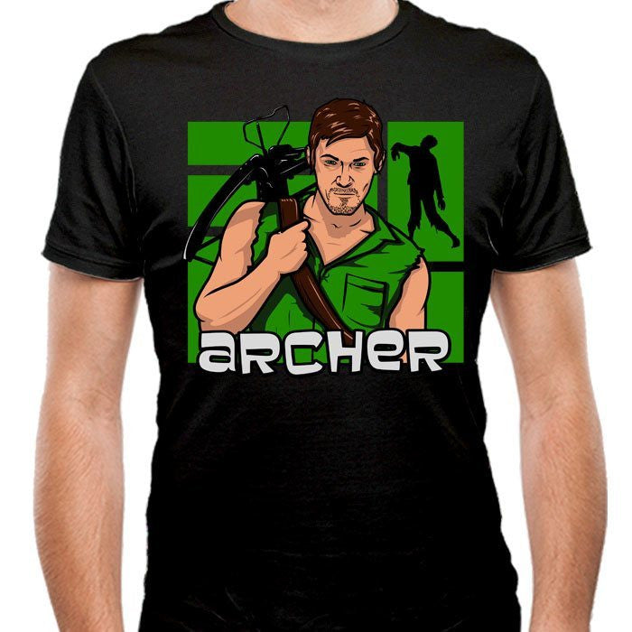 Archer Mens Fitted T Shirt We Heart Geeks 1843