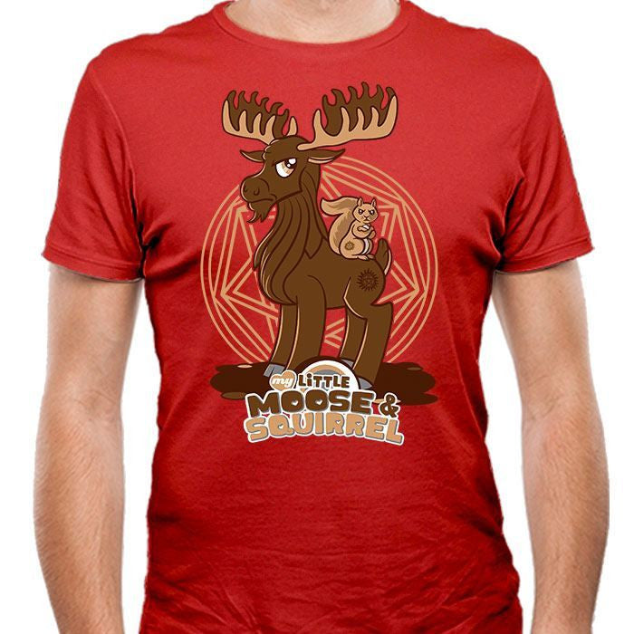 My Little Moose and Squirrel - Men's Fitted T-Shirt | We Heart Geeks