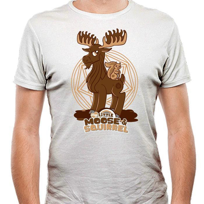 My Little Moose and Squirrel - Men's Fitted T-Shirt | We Heart Geeks