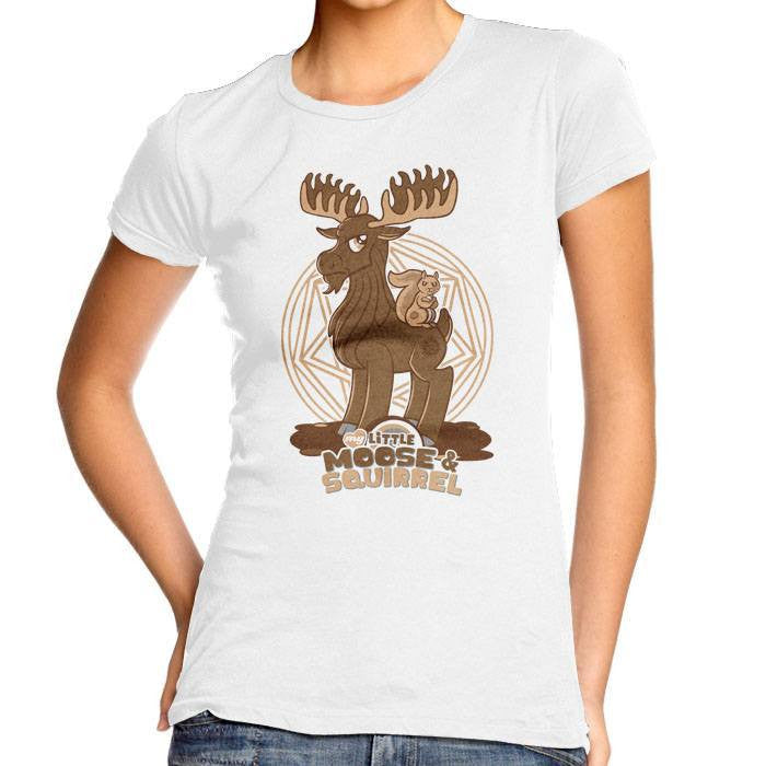My Little Moose and Squirrel - Women's Fitted T-Shirt | We Heart Geeks