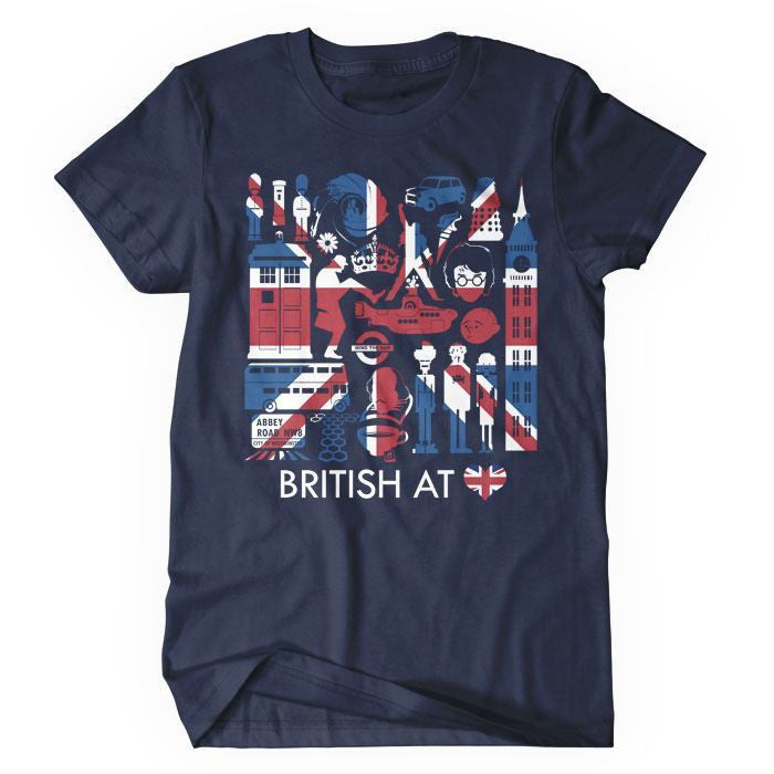 The British at Heart - Women's T-Shirt – We Heart Geeks