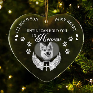 Custom Photo Personalized Memorial Heart Acrylic Ornament For Pet Lovers - Giftstail