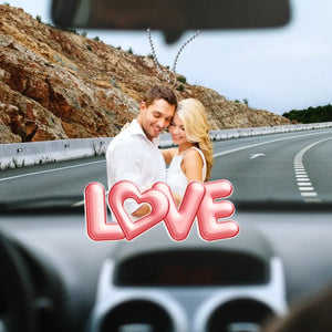 Couple Personalized Custom Photo Shaped Acrylic Keychain - Gift For Husband Wife, Anniversary - Giftstail