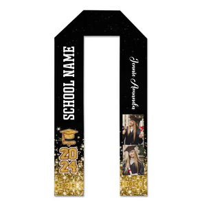 Class Of 2024 Best Gift For Graduation - Personalized Graduation Stoles - Gifts From The Family - Giftstail