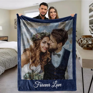 Personalized Photos Blankets - Gift For Family Friends Besties - Giftstail