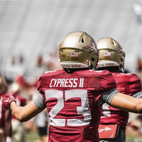 FSU Football Cornerback Fentrell Cypress member of The Battle's End Florida State's NIL Collective