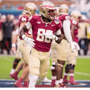 FSU Football Wide Receiver Kentron Poitier member of The Battle's End Florida State's NIL Collective