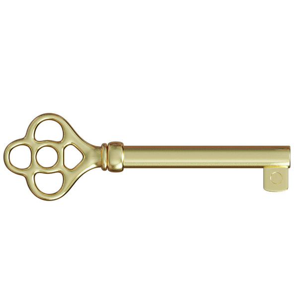 Solid Brass Small Hollow Barrel Skeleton Key Reproduction | KY-18