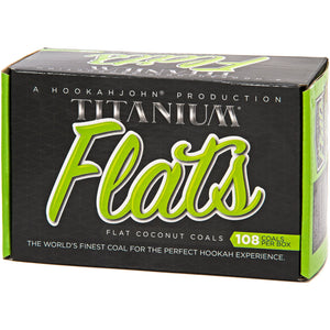 Titanium Flats Natural Hookah Coals - Flats - 108ct - Hookah Habibi
