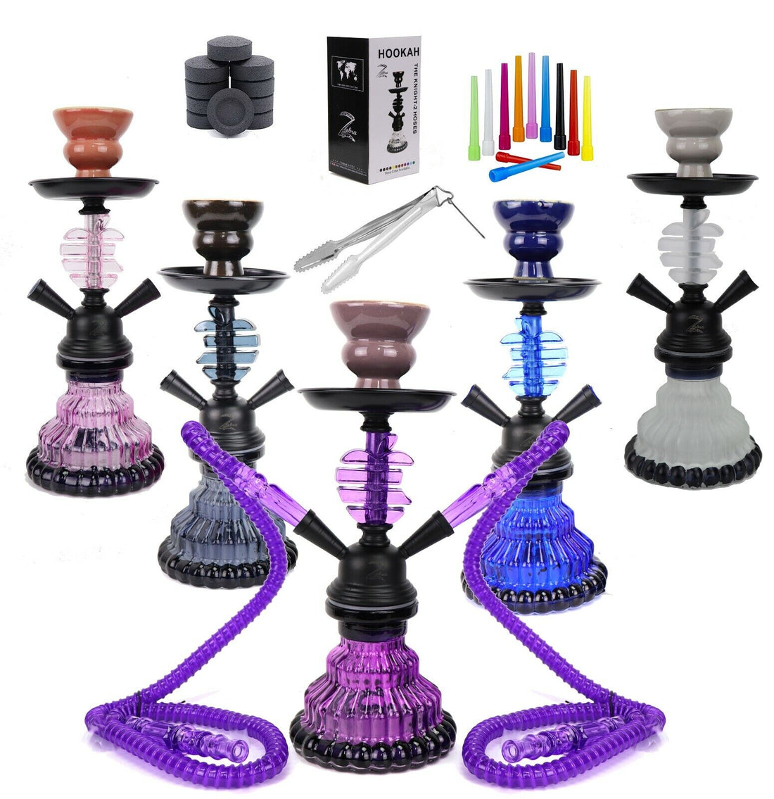 Zebra Smoke 2 Hose Freddy Hookah – Hookah Habibi