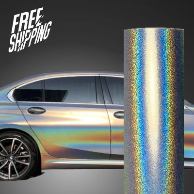 3D Chrom Matt Metallic Racing Silver mit Luftkanälen,Car Wrapping