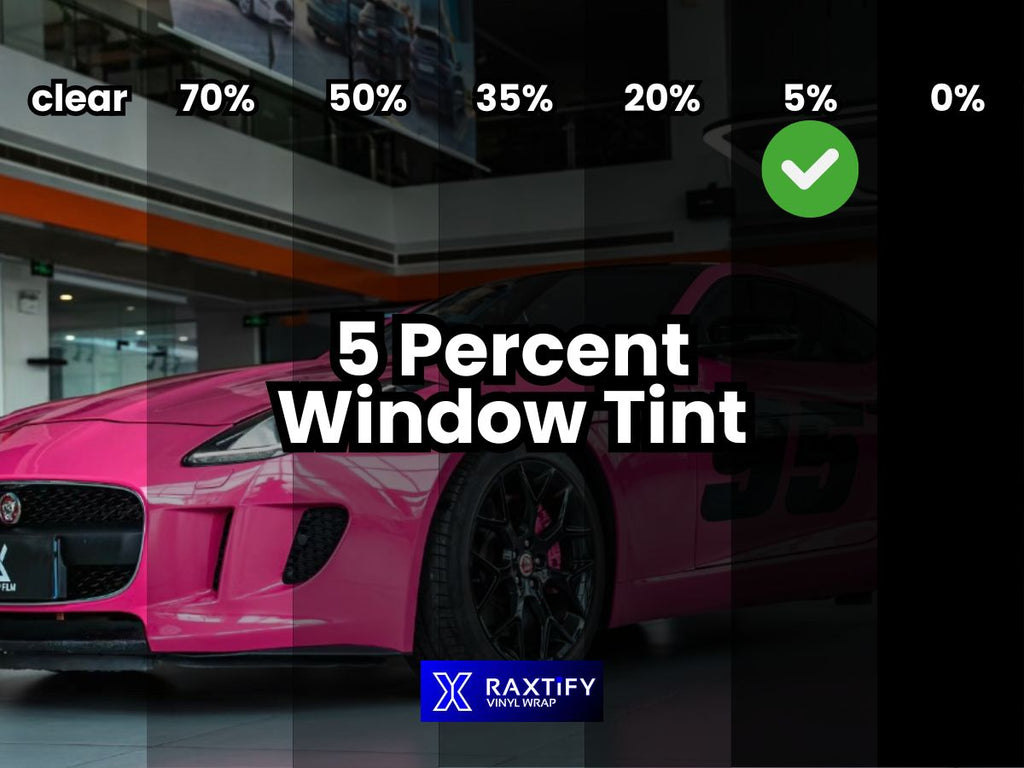 5 Percent Window Tint - Maximum Privacy