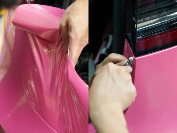 Installing the Color Shift Diamond Gold Pink Vinyl Wrap from RAXTiFY