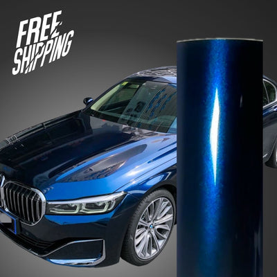 Super Gloss Midnight Blue Car Wrap – RAXTiFY