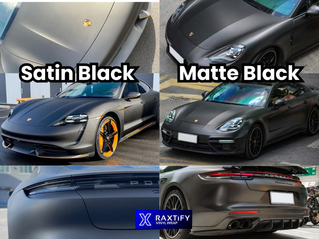 satin black vs matte black vinyl wraps | RAXTiFY blog