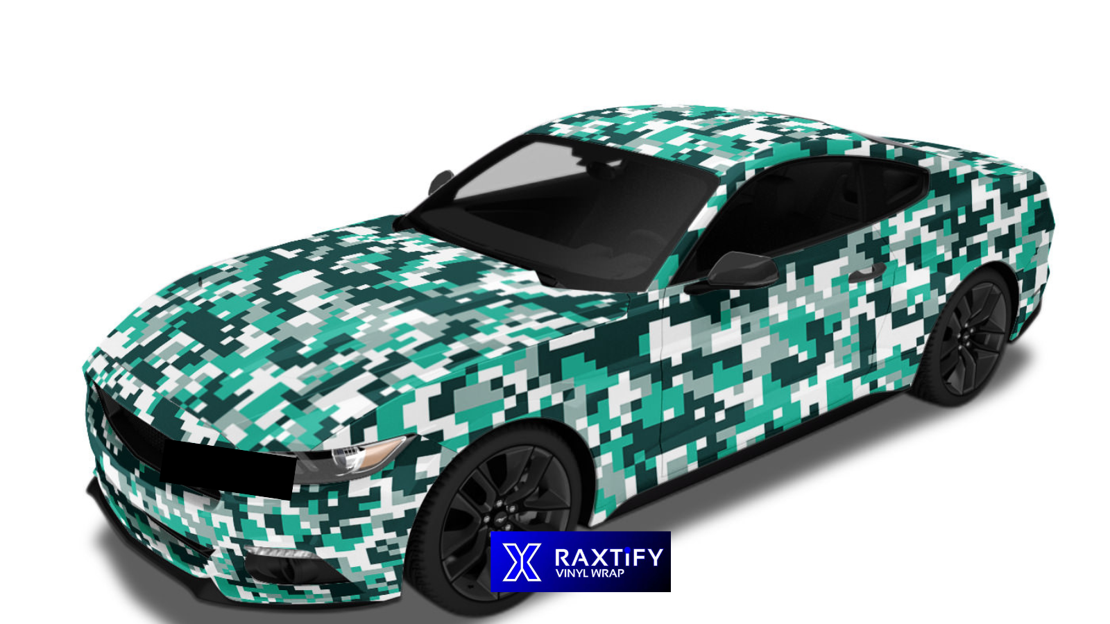 Digital Camouflage Car Wrap