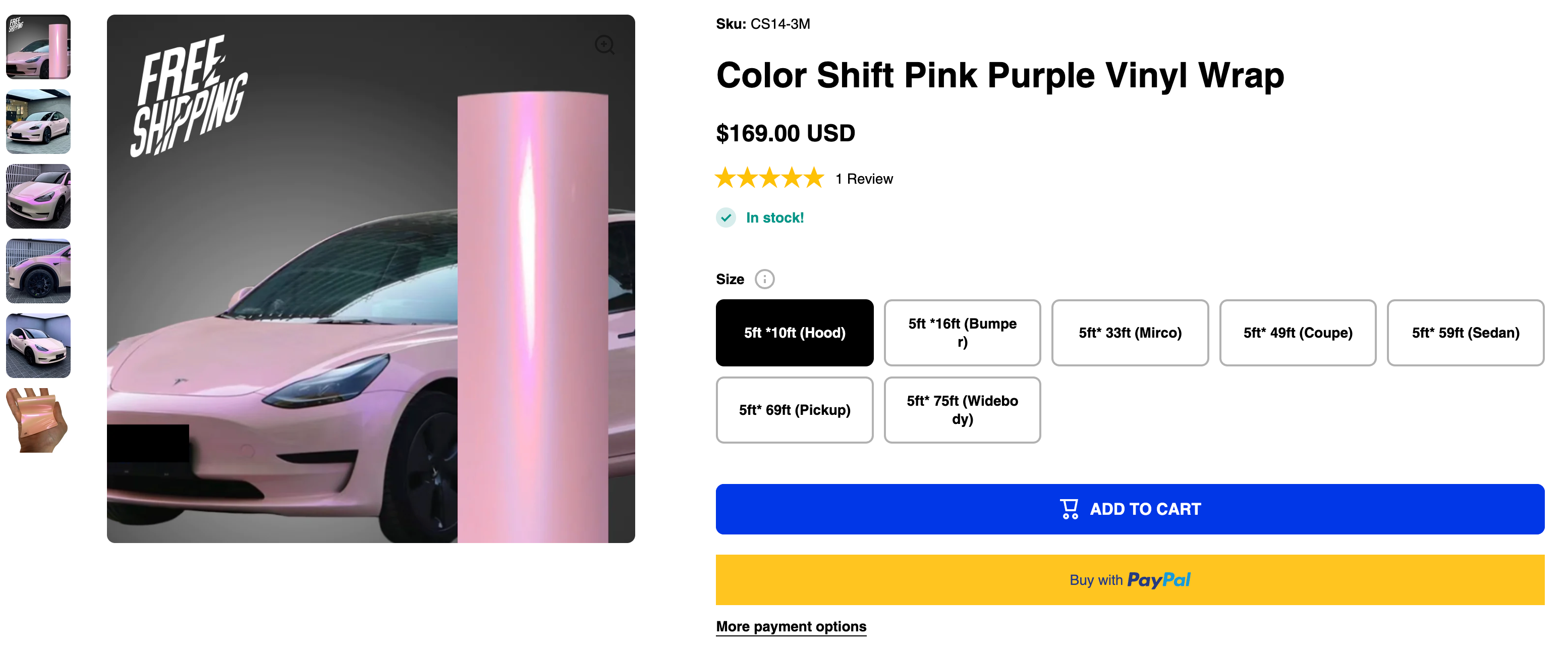 Color Shift Pink Purple Vinyl Wrap