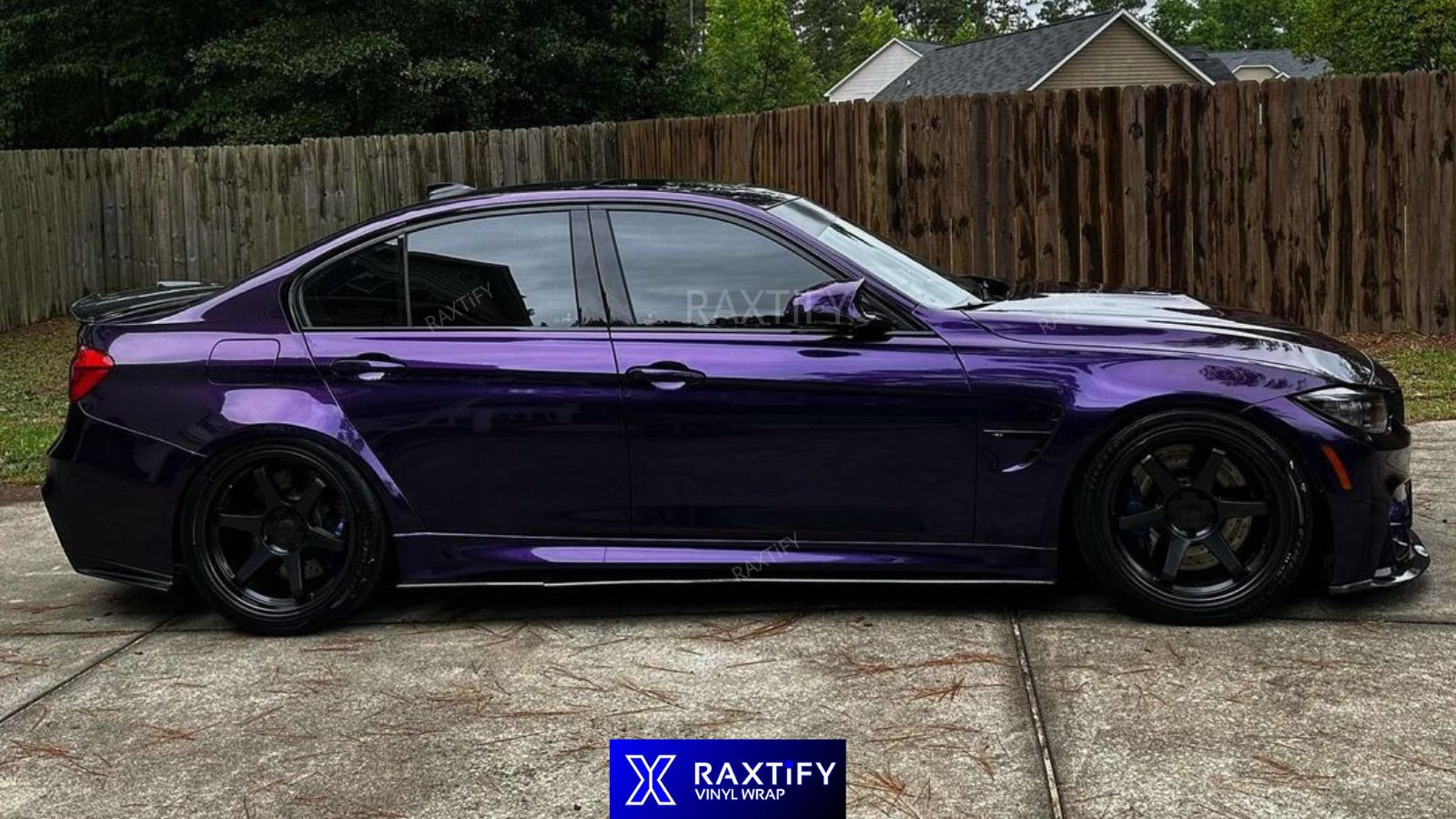 Midnight Purple Vinyl Wrap on BMW