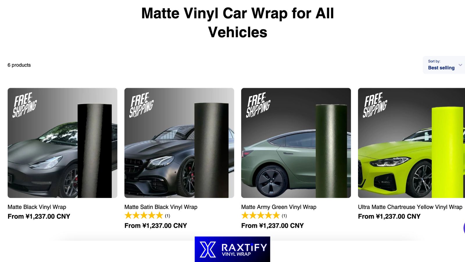Raxtify Matte vinyl wrap