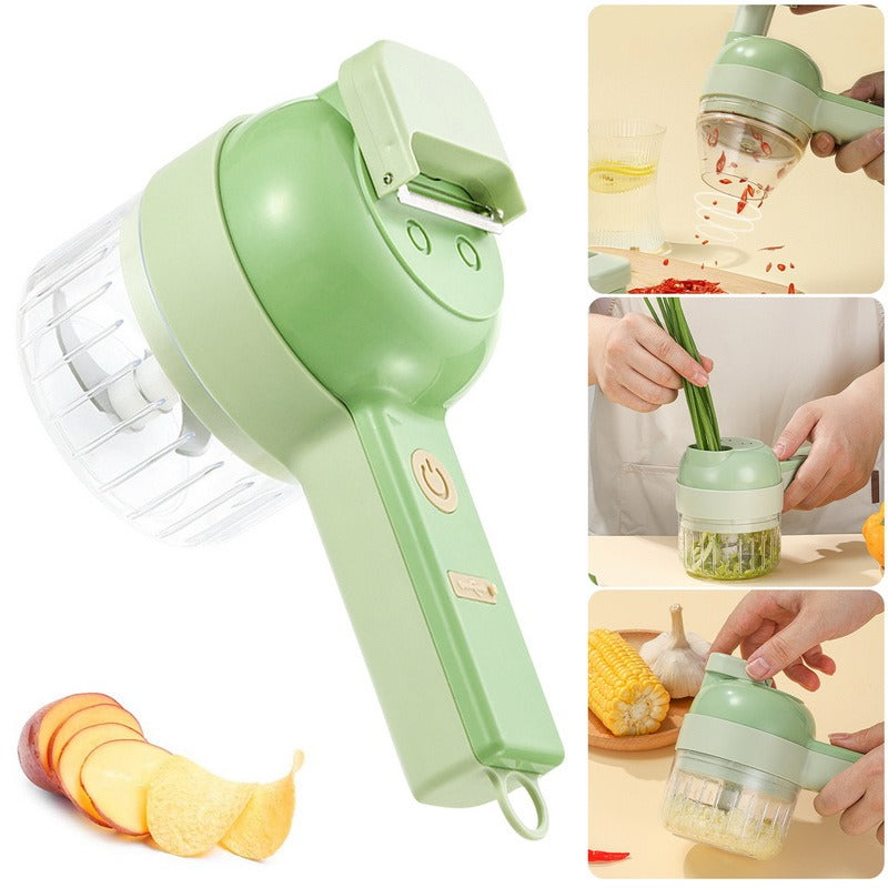 4 In 1 Vegetable Cutter Chopper-Vertical Vegetable Cutter Kitchen Shredder  Grater Artifact - Ex And Next