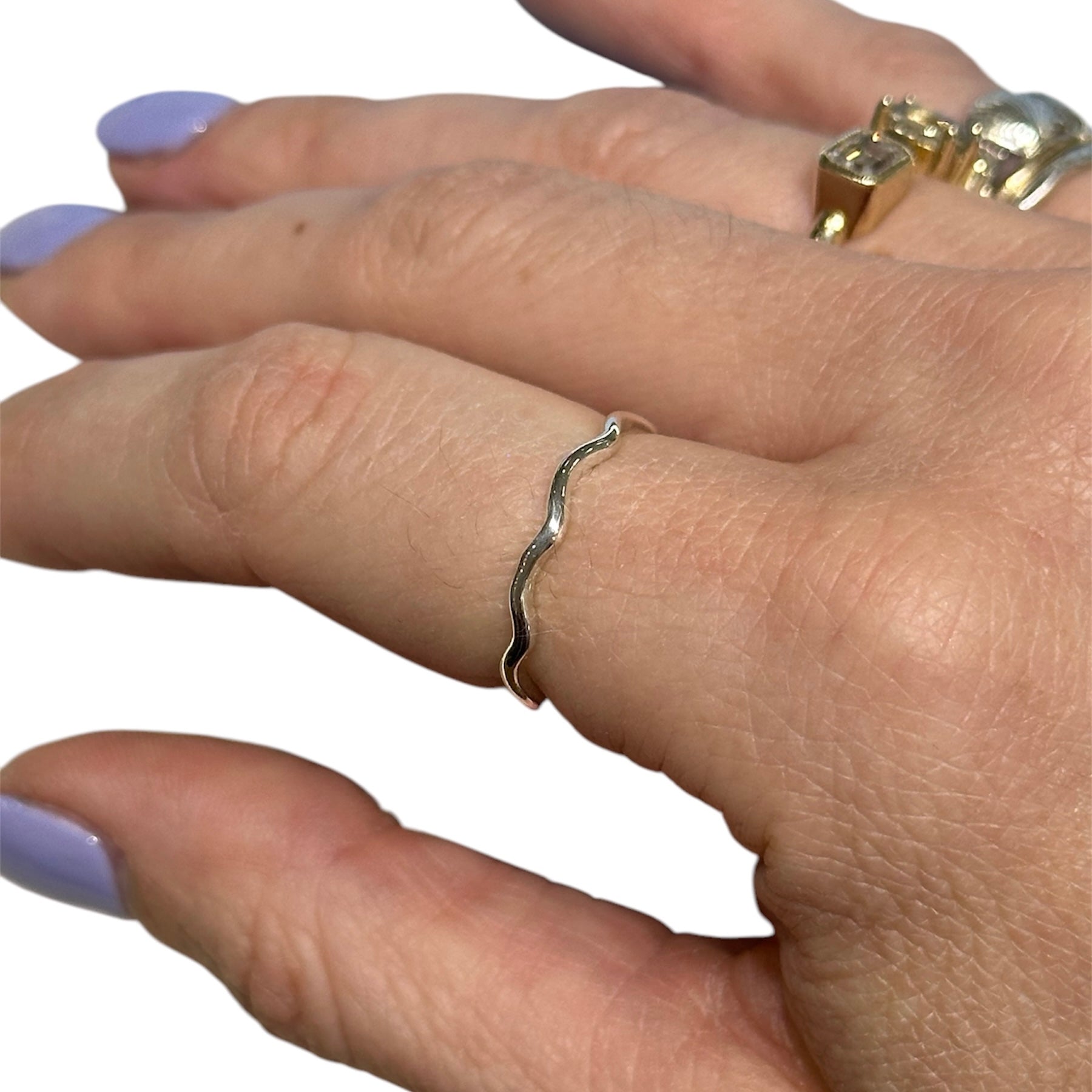 Wavy Stacking Ring