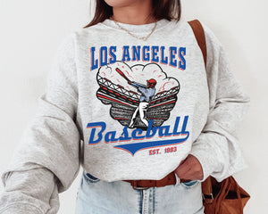 Los Angeles Baseball Crewneck Sweatshirt, The Dodger Sweater - Shirtzi