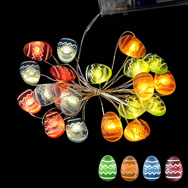 Cadena de Luces Huevos de Colores - Decoración de Pascua | TrendHaus - Decoración del hogar