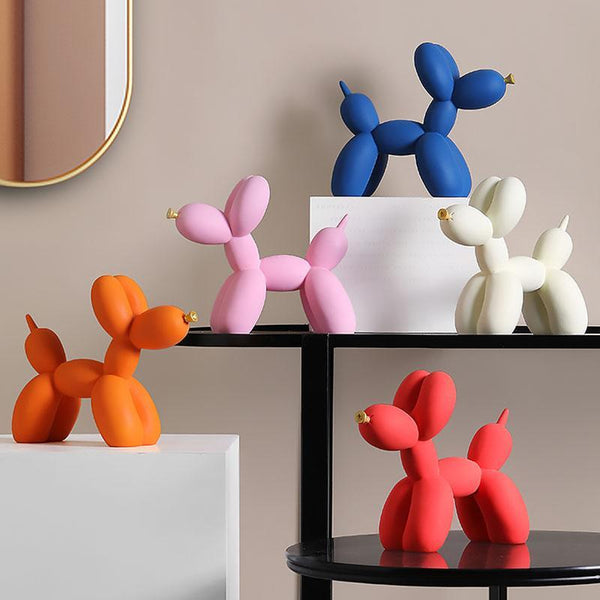 Esculturas decorativas de perros con globos que decoran la sala de estar | Decoración del hogar TrendHaus