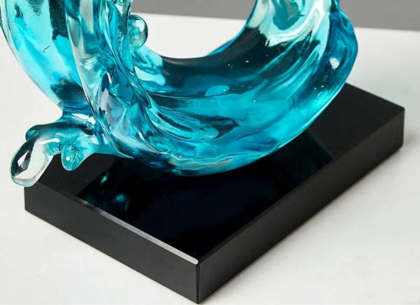 Escultura Decorativa Wave | TrendHaus - Decoração para Casa - Detalhe base