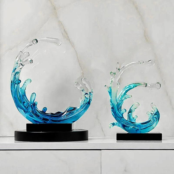 Esculturas decorativas de olas y olas grandes | TrendHaus - Decoración del Hogar - Decorar salón