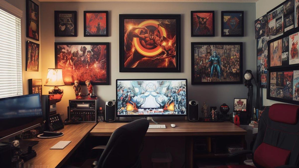 Guia Completo de Estilos de Decoração - Escritório Decorado ao Estilo Geek - TrendHaus - Decoração para Casa