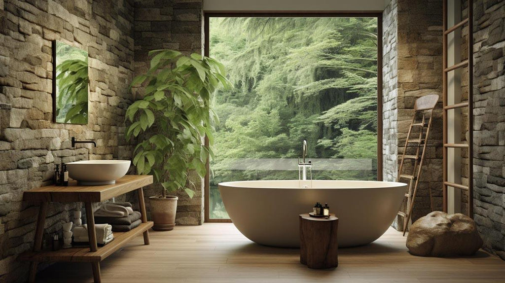 Complete Guide to Decorating Styles - Bathroom Decorated in a Natural Style - TrendHaus - Home Decoration