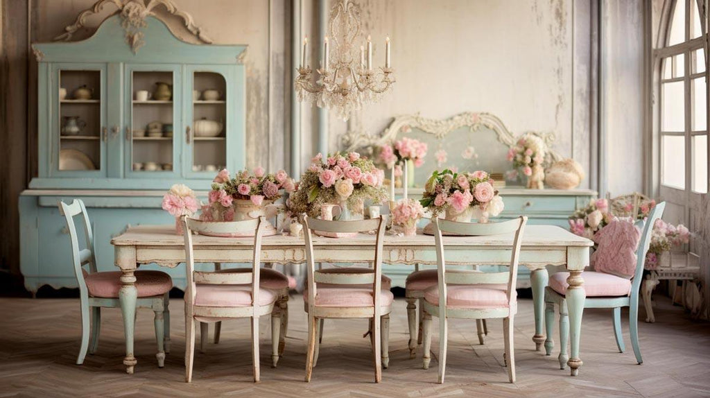 Complete Guide to Decorating Styles - Lunch Room Decorated in Shabby Chic Style - TrendHaus - Home Decoration