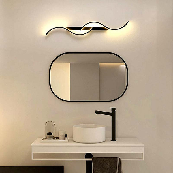 Black Double S Wall Lamp - Decora Bathroom | TrendHaus - Home Decoration