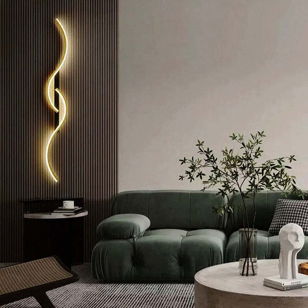 Black Double S Wall Lamp - Decora Living Room | TrendHaus - Home Decoration