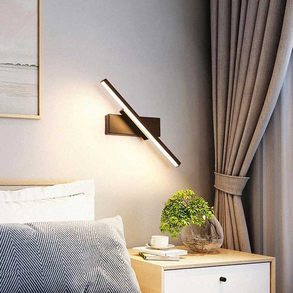 Black Rotate Sconce Wall Lamp Decora Bedroom | TrendHaus - Home Decoration