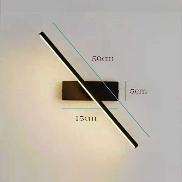 Luminária de Parede Arandela Rotate Preta 50cm | TrendHaus - Decoração para Casa