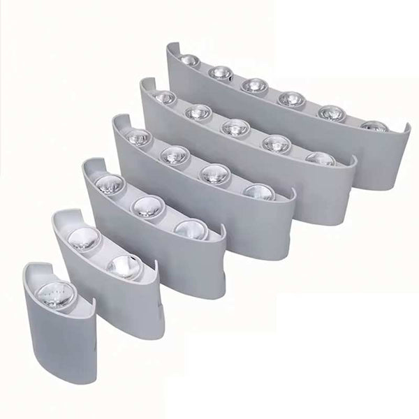 Lámpara de pared con aplique de aluminio blanco Todo | TrendHaus - Decoración del Hogar