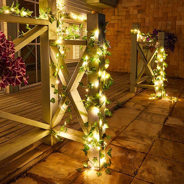 Cadena de luces Ivy Creeper - Lámpara - Luces de hadas - Área exterior - Luz navideña | TrendHaus - Decoración del Hogar