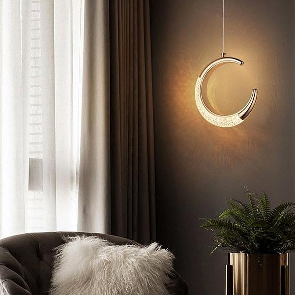 Crystal Moon Pendant Lamp for Living Room | TrendHaus - Home Decoration