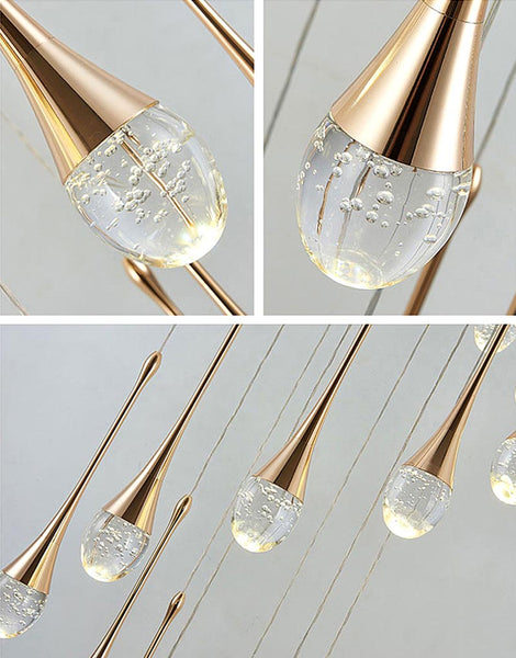 Drop Gold Pendant Lights -Details | TrendHaus - Home Decoration