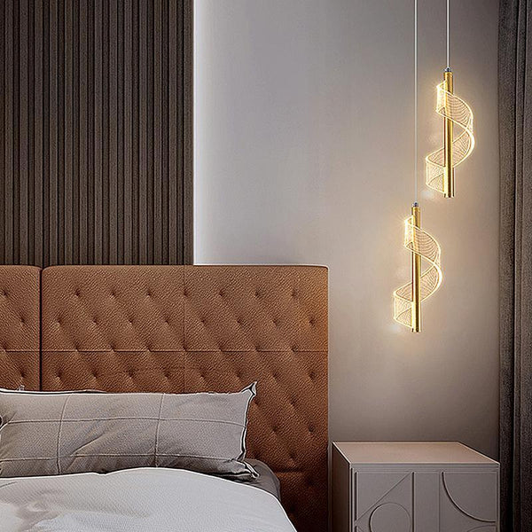 Lámpara colgante en espiral para dormitorio, salón, cocina | TrendHaus - Decoración del Hogar
