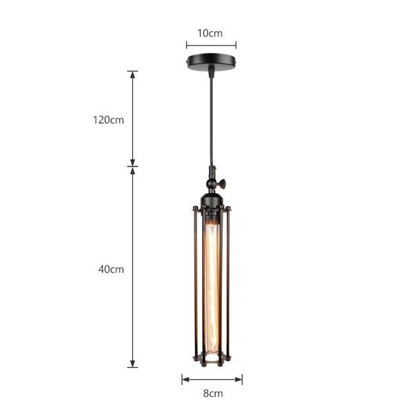 Luminária Pendente Industrial - Luminárias para Sala, Quarto, Cozinha - Retrô - Vintage - Especificações | TrendHaus - Decoração para Casa