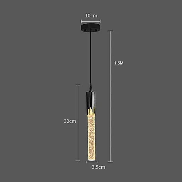 Stakes Black Pendant Lamp Measures | TrendHaus - Home Decoration