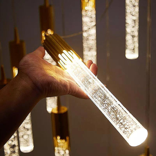 Luminária Pendente Stakes Gold | TrendHaus - Decoração para Casa - Lustre Pendente para Quarto