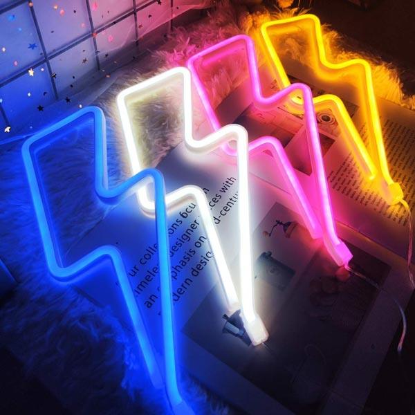 Luminária de Parede Neon Raio - LED | TrendHaus - Decoração para Casa