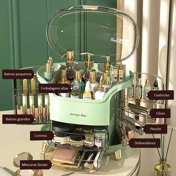 Organizador de Maquiagem em Acrílico Beauty Compartimentos | TrendHaus - Decoração para Casa