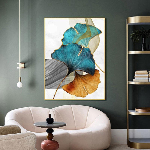 Leaves TrendHaus Decorative Painting - Home Decoration, Decorating Living Room, Bedroom