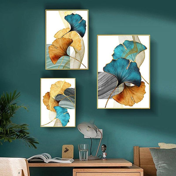 Leaves TrendHaus Decorative Paintings - Home Decoration, Decorating Living Room, Bedroom