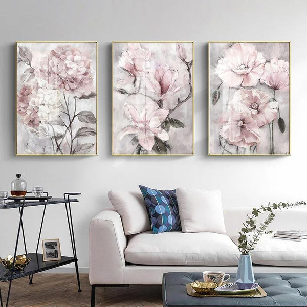 Marcos decorativos de flores rosas | TrendHaus - Decoración del hogar